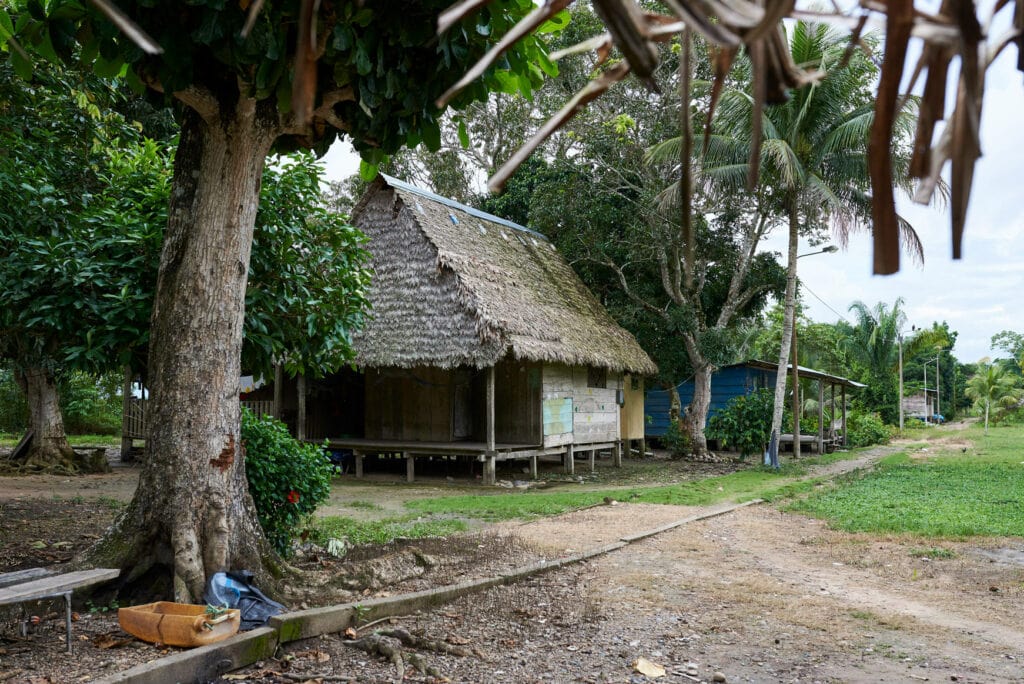 native community  in Manu Peru Amazon rainforest